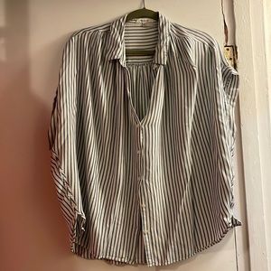 Madewell Boxy Button up Central Shirt in stripes